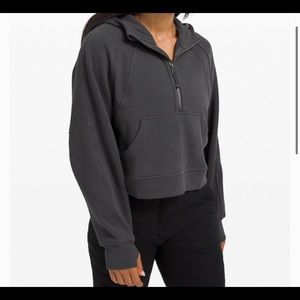 Lululemon Scuba 1/2 Zip Hoodie Graphite Grey NWT